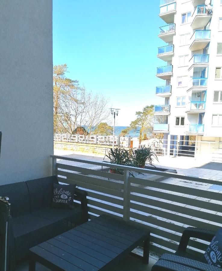 Strandidylle Apartment Mit Meerblick Und Kamin Miedzyzdroje Exteriör bild