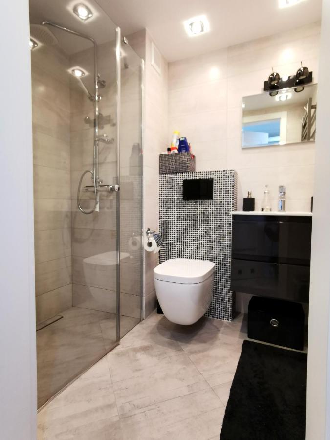 Strandidylle Apartment Mit Meerblick Und Kamin Miedzyzdroje Exteriör bild