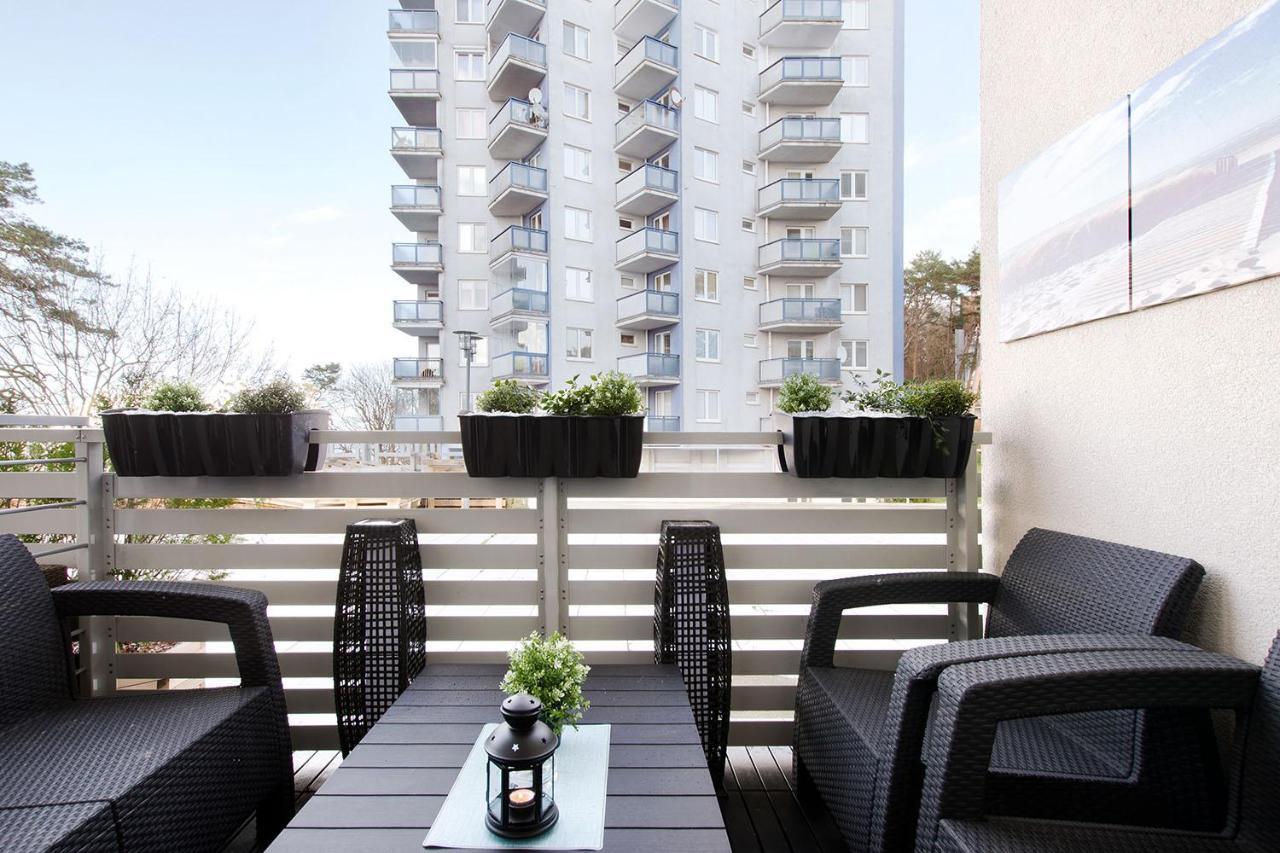 Strandidylle Apartment Mit Meerblick Und Kamin Miedzyzdroje Exteriör bild