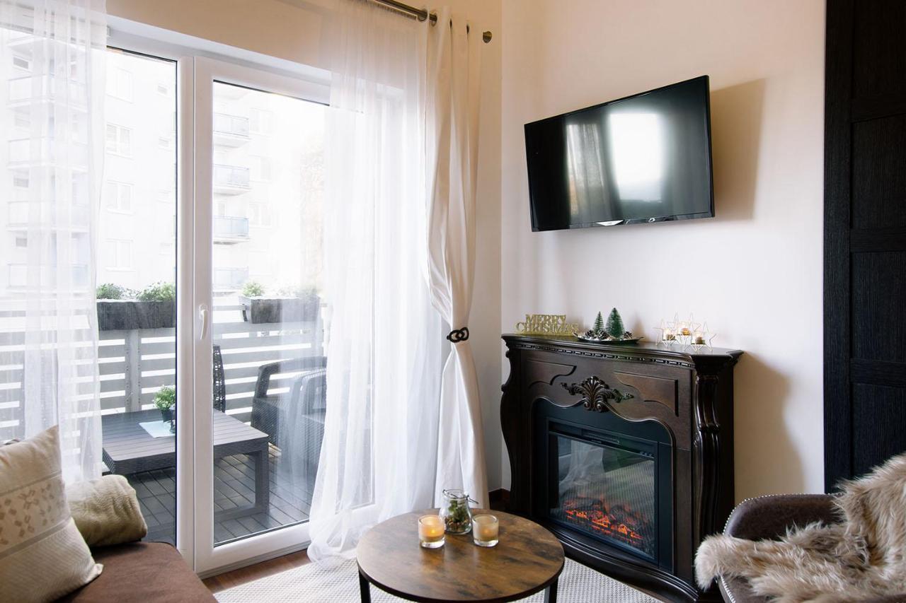 Strandidylle Apartment Mit Meerblick Und Kamin Miedzyzdroje Exteriör bild