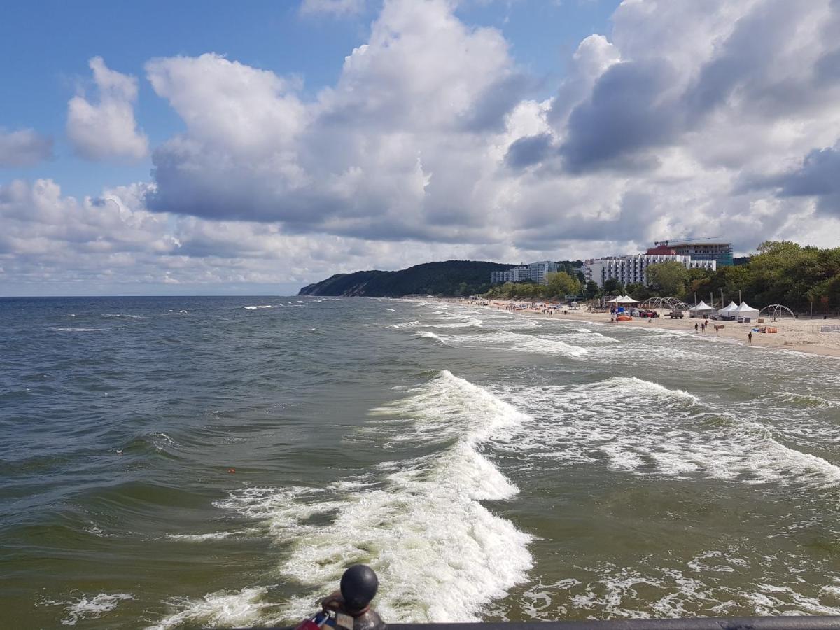 Strandidylle Apartment Mit Meerblick Und Kamin Miedzyzdroje Exteriör bild