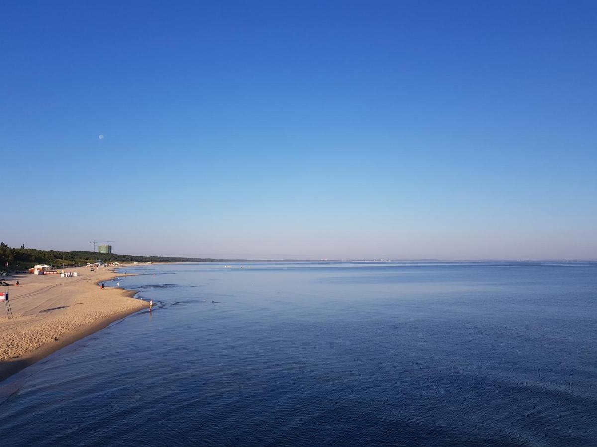 Strandidylle Apartment Mit Meerblick Und Kamin Miedzyzdroje Exteriör bild